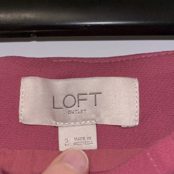 LOFT Outlet Dusty Rose Mini Skirt - Picture 7 of 8